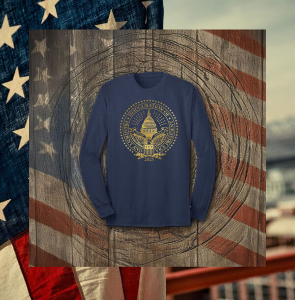 2025 Trump Inaugural Seal Navy Long Sleeve T-Shirts