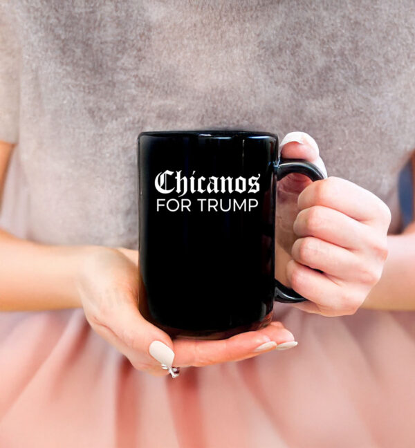 Aclj Ms. Pulido Wearing Chicanos For Trump Mug