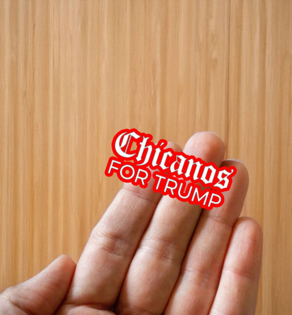 Aclj Ms. Pulido Wearing Chicanos For Trump Sticker ,Car Magnet