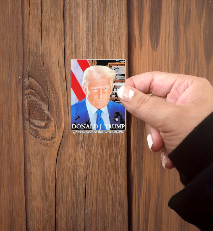 Awesome Premium President Donald Trumps Inaugural Portrait 2025 Republican Election Sticker ,Car Magnet