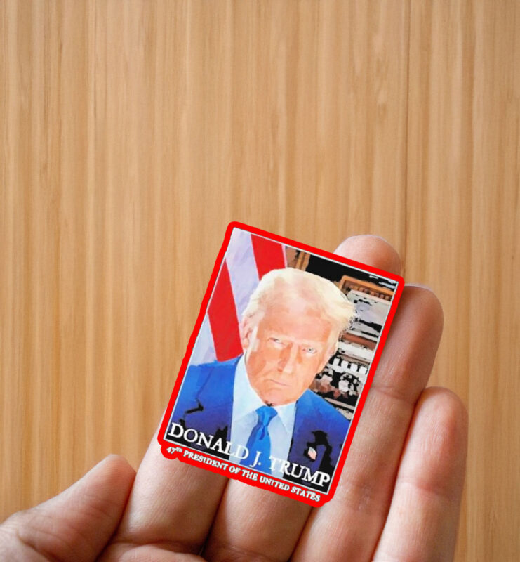 Awesome Premium President Donald Trumps Inaugural Portrait 2025 Republican Election Sticker ,Car Magnet