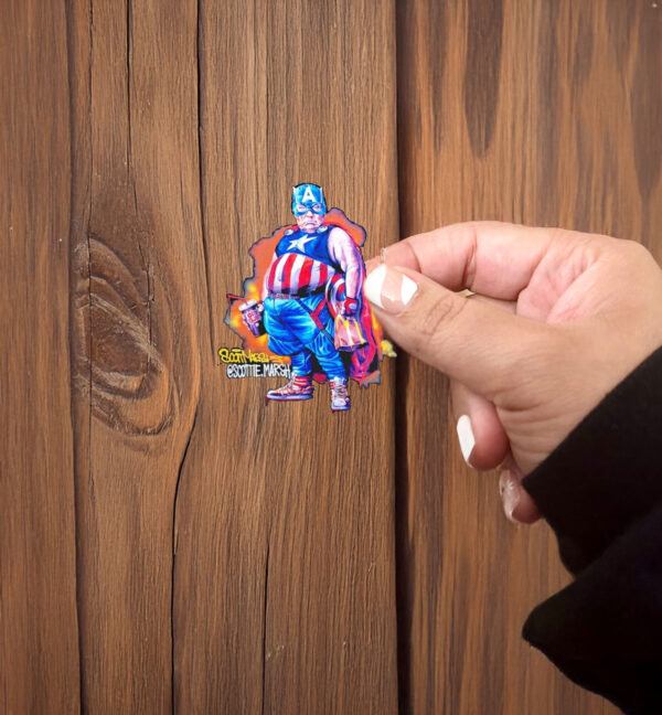 Big Trump Captain America Fun Sticker ,Car magnet