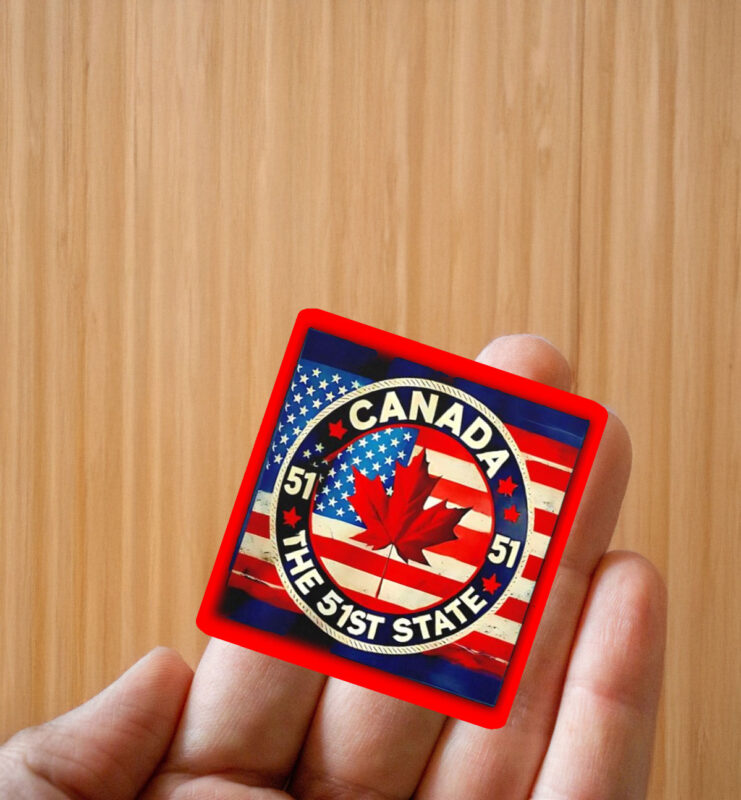 Canada America’s The 51st State Trump Sticker ,Car Magnet