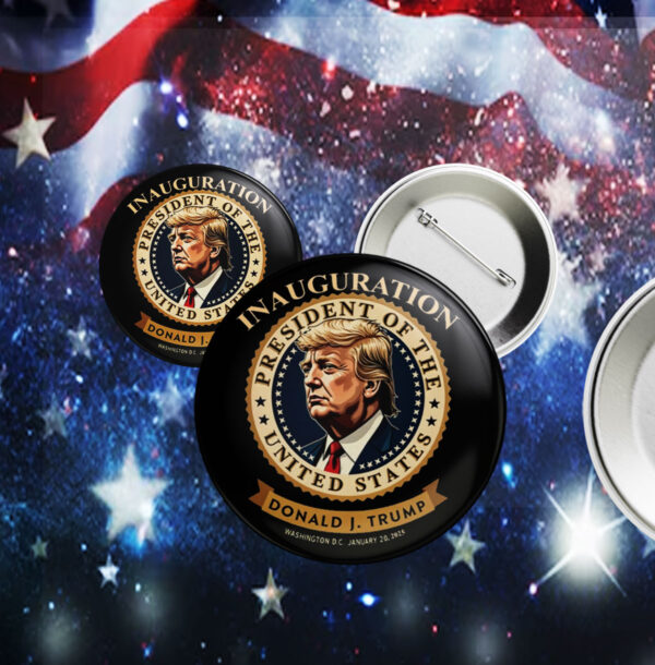 Donald J. Trump Presidential Inauguration Pin Button