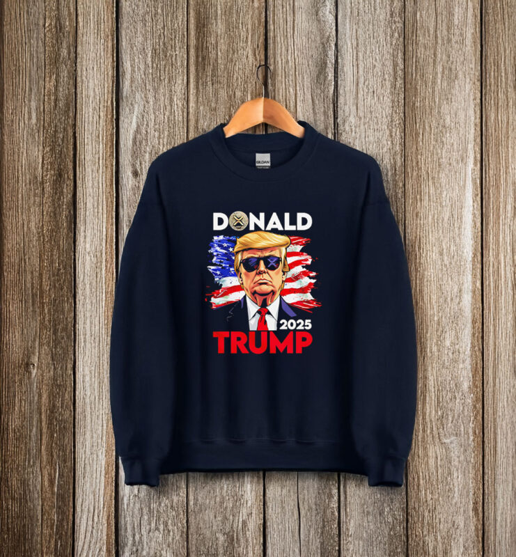 Donald Trump 2025 America flag T-Shirt