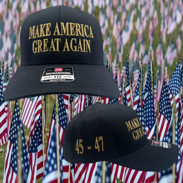 Donald Trump 2025 Hat Gold 45-47 Maga