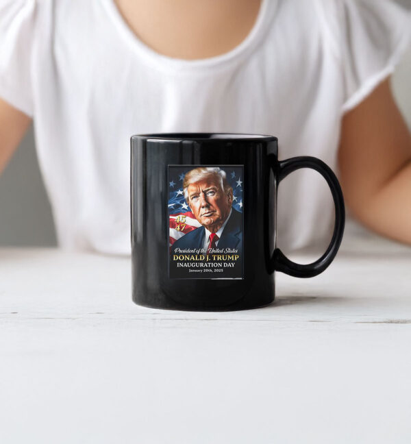 Donald Trump 2025 Presidential Inauguration American Flag Political Mug