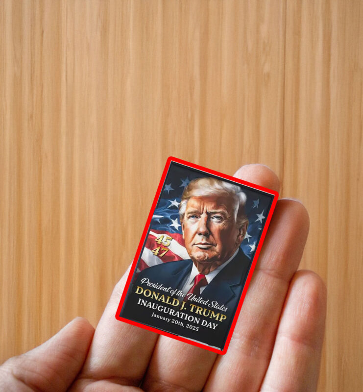 Donald Trump 2025 Presidential Inauguration American Flag Political Sticker ,Car Magnet