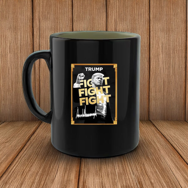 Donald Trump Fight Fight Fight Meme Coin Mug