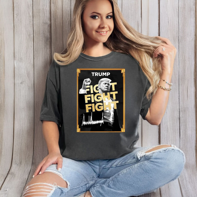 Donald Trump Fight Fight Fight Meme Coin T-Shirt