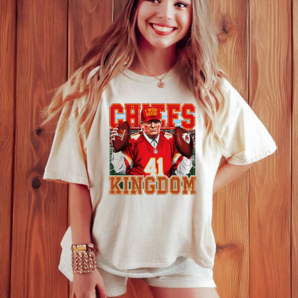 Donald Trump Kansas City Chiefs Kingdom Football I Won Again T-Shirt