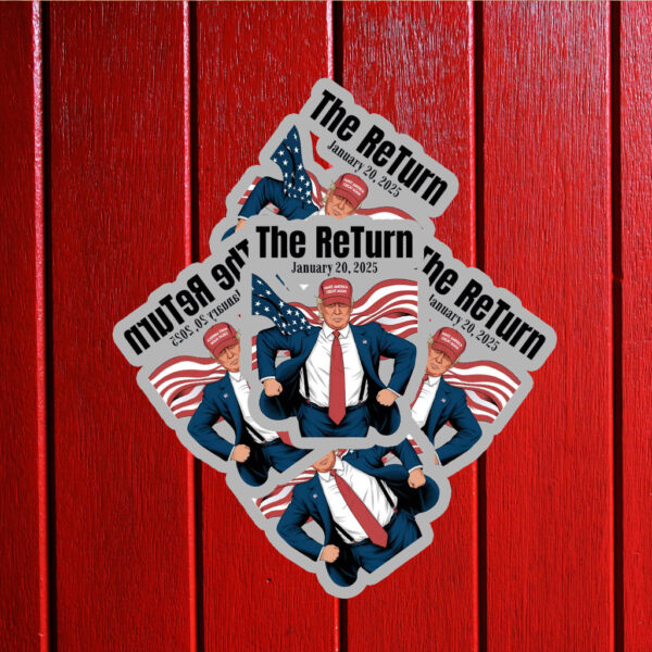 Donald Trump The Return January 20, 2025 Sticker ,Car Magnet