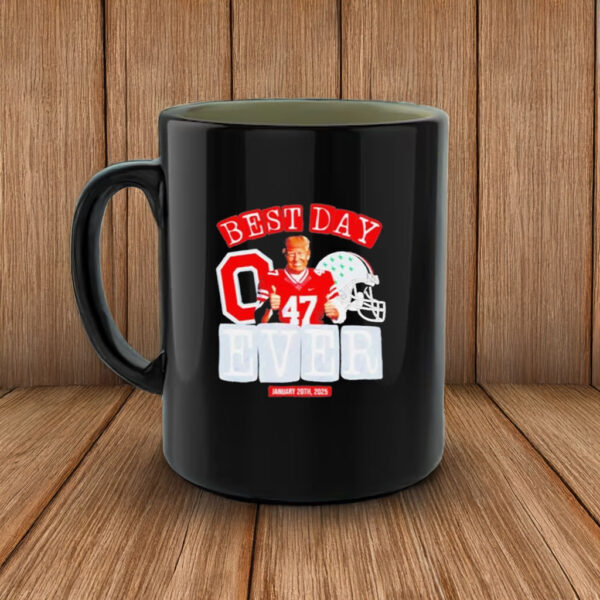 Donald Trump x Ohio State Buckeyes 2025 CFP National Champions best day ever meaning Mug