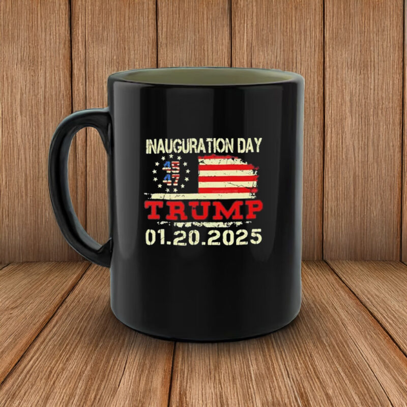 Inauguration Day Trump 01 20 2025 USA flag Mug