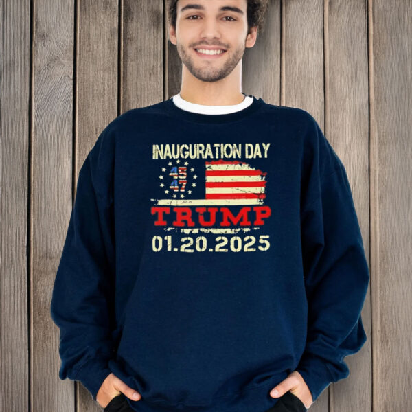 Inauguration Day Trump 01 20 2025 USA flag T-Shirt