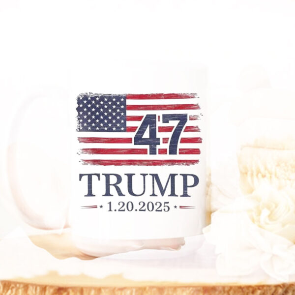 Official Donald Trump Inauguration Day 2025 47th President 47 Us Flag Take America Back Mug