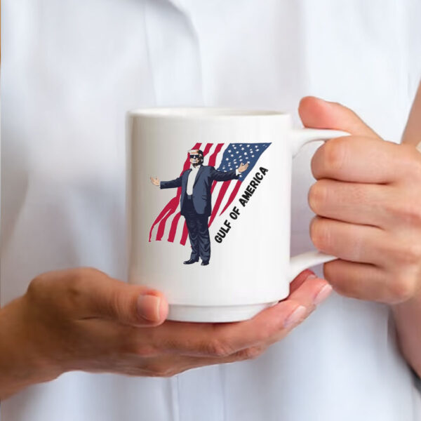 Official Gulf of America Trump American Flag Donald Trump Mug