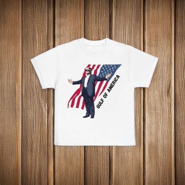 Official Gulf of America Trump American Flag Donald Trump T-Shirt