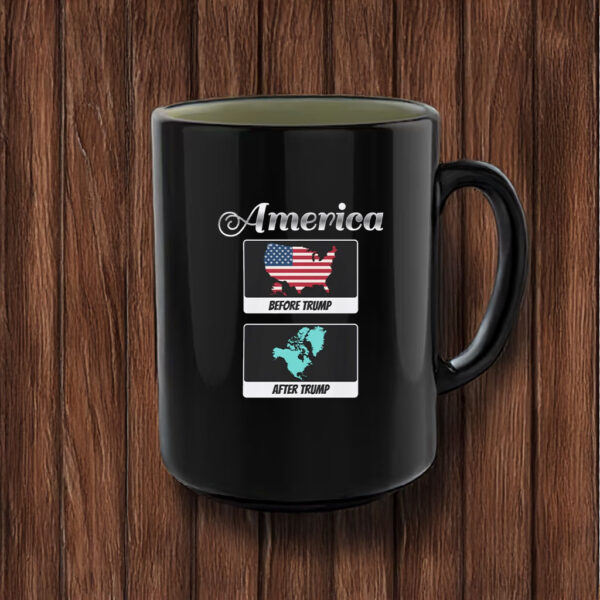 Political Map Mug - America Before and After Trump