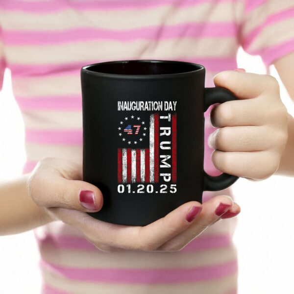 President Donald Trump Inauguration Day 2025 Memorabilia Flag Mug