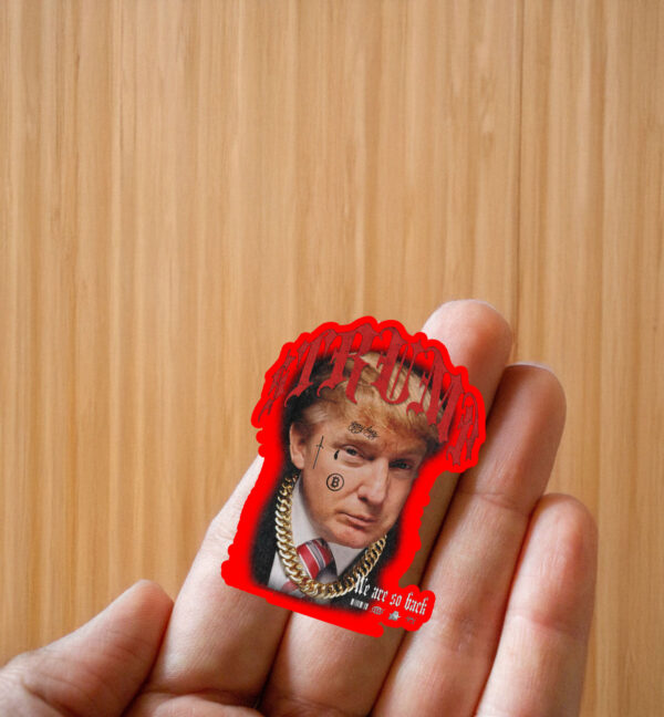 $TRUMP Meme Coin Sticker ,Car Magnet