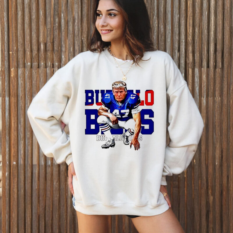Trump 47 Buffalo Bills Super Bowl Lix 2025 T-Shirt