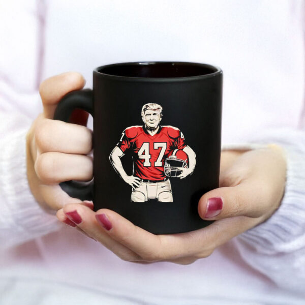 Trump American Football 47 God Bless Mug