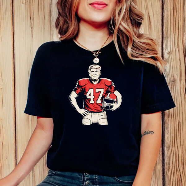 Trump American Football 47 God Bless T-Shirt