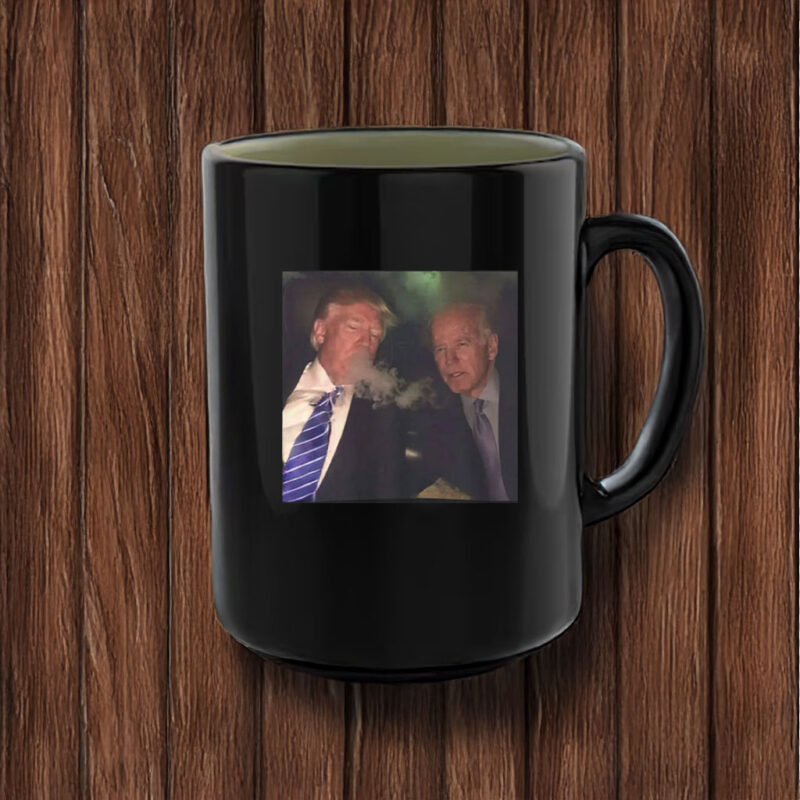 Trump And Biden Smoking Together Mug