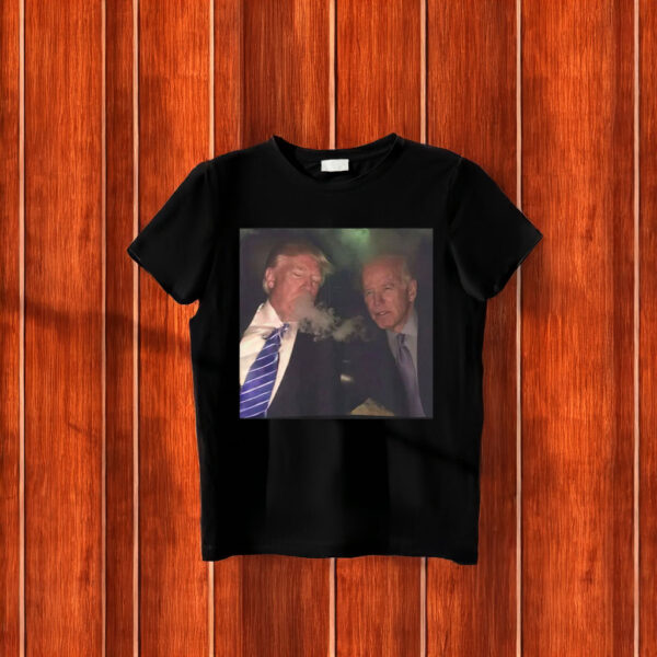 Trump And Biden Smoking Together T-Shirt