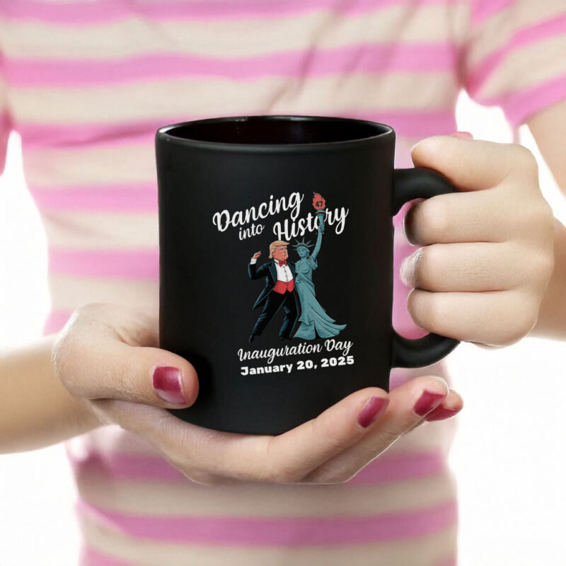 Trump Dancing Into History, Inauguration Day January 20, 2025 Mug
