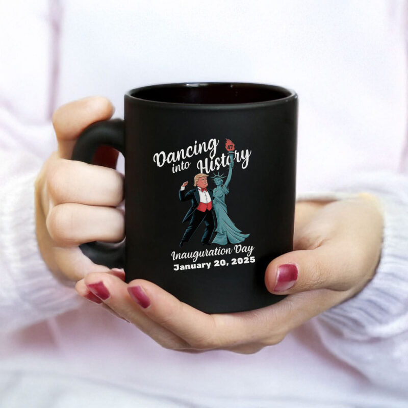 Trump Dancing Into History, Inauguration Day January 20, 2025 Mug