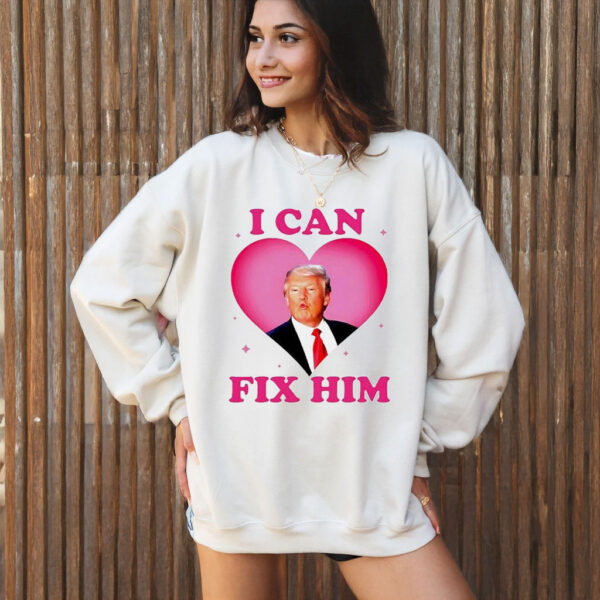 Trump Kiss I Can Fix Him Heart T-Shirt