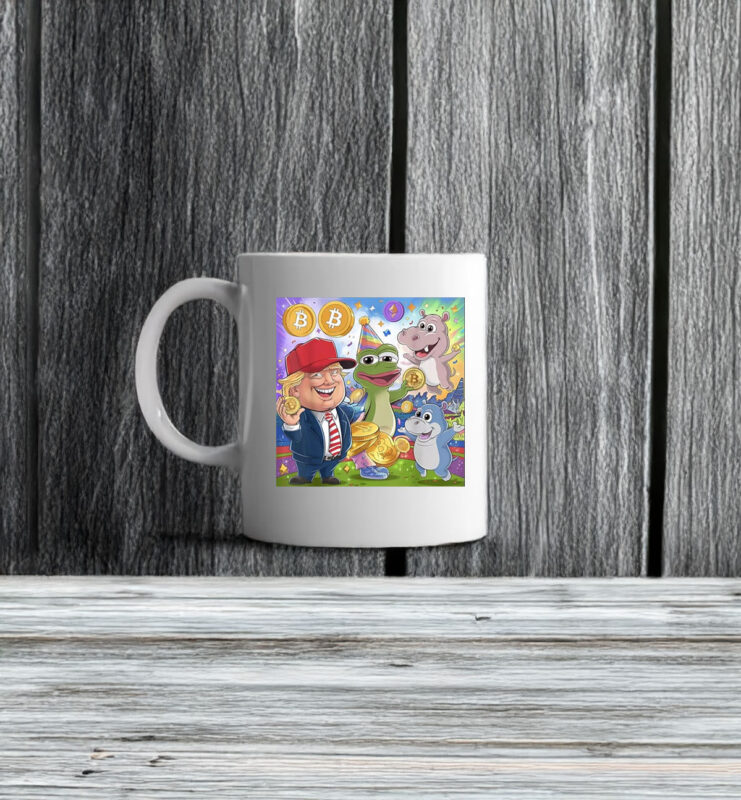 Trump Meme Coin Crypto President Meme 2025 Mug