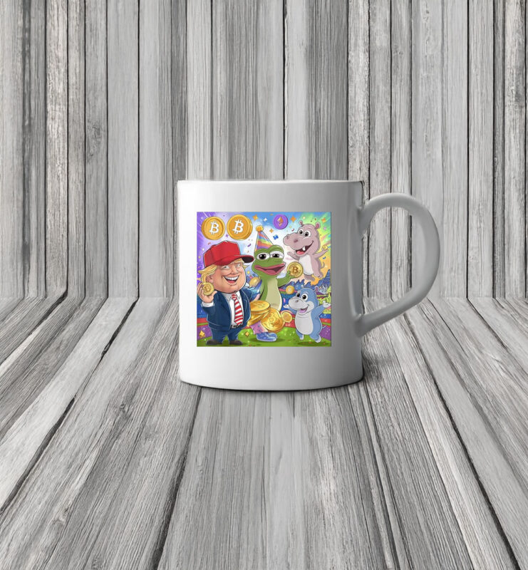 Trump Meme Coin Crypto President Meme 2025 Mug