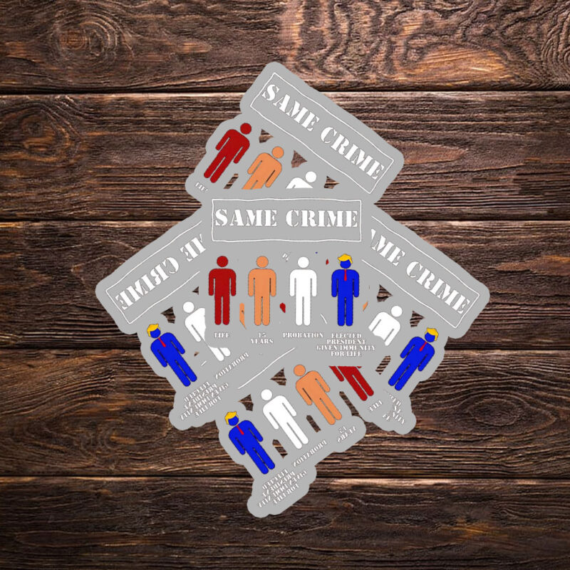 Trump Same Crime Elected President Given Immunity For Life Sticker ,Car Magnet