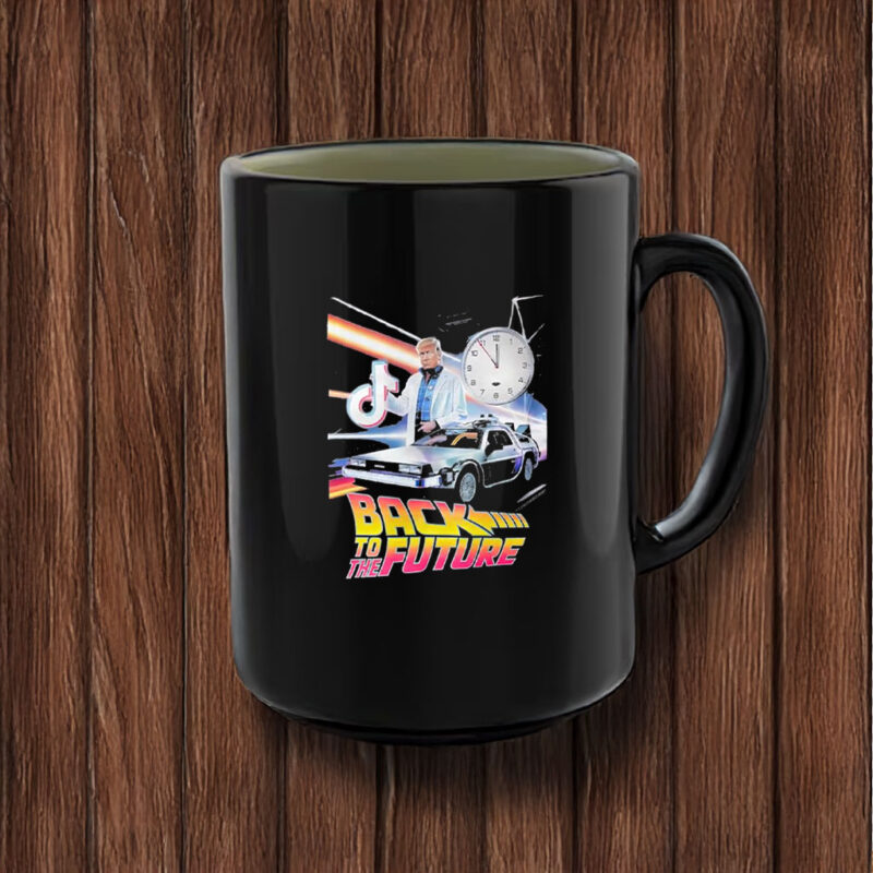 Trump Save Tiktok Back To The Future 2025 Mug