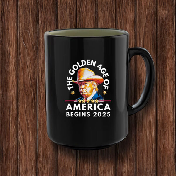 Trump The Golden Age Begins 2025 America Mug