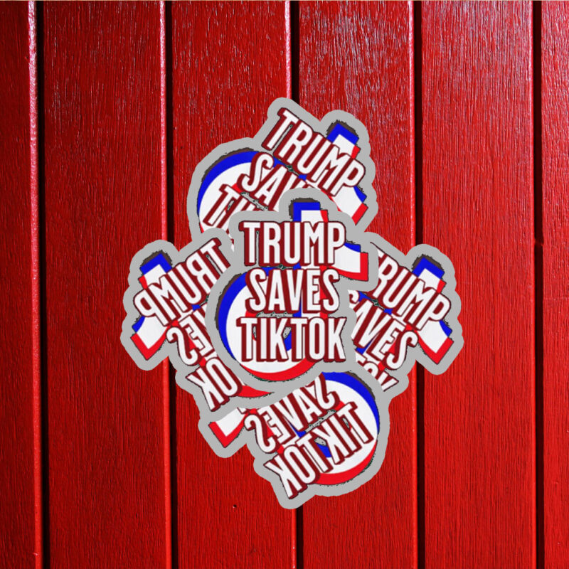 Trump Tiktok Take America Back 2025 Sticker ,Car Magnet