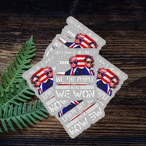 Trump Vance We Won Win Inauguration Day 2025 Sticker ,Car Magnet