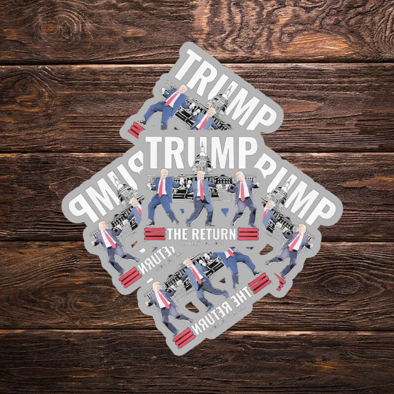 Trump Victory Dance Inauguration The Return Jan 20 2025 Sticker ,Car Magnet