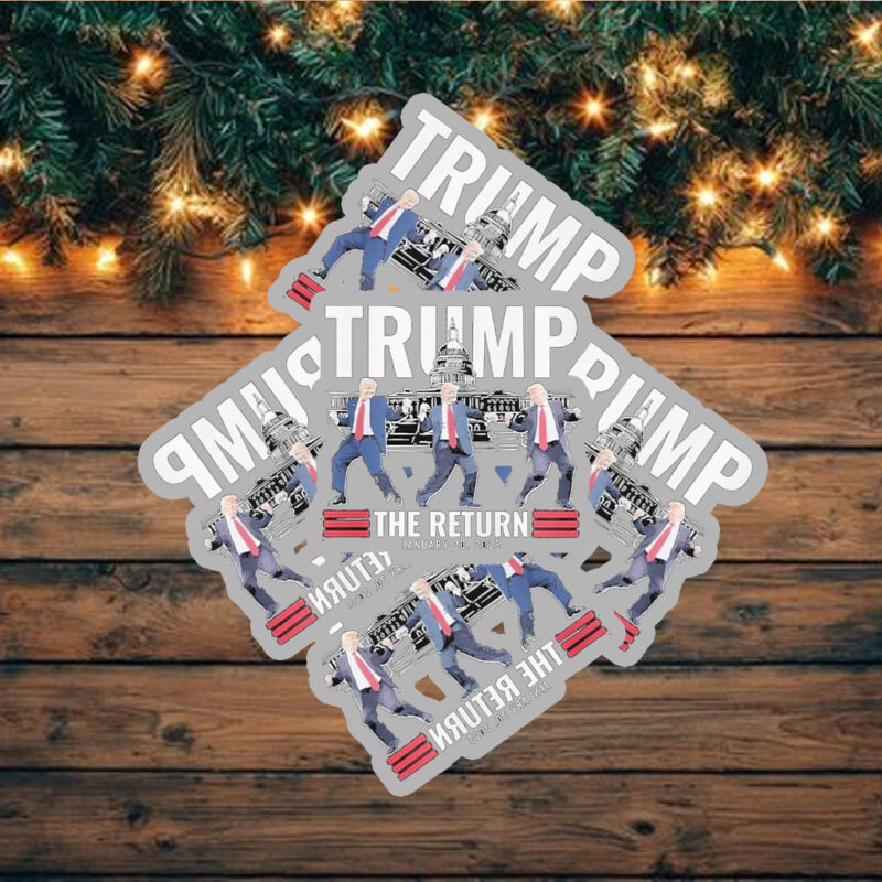 Trump Victory Dance Inauguration The Return Jan 20 2025 Sticker ,Car Magnet