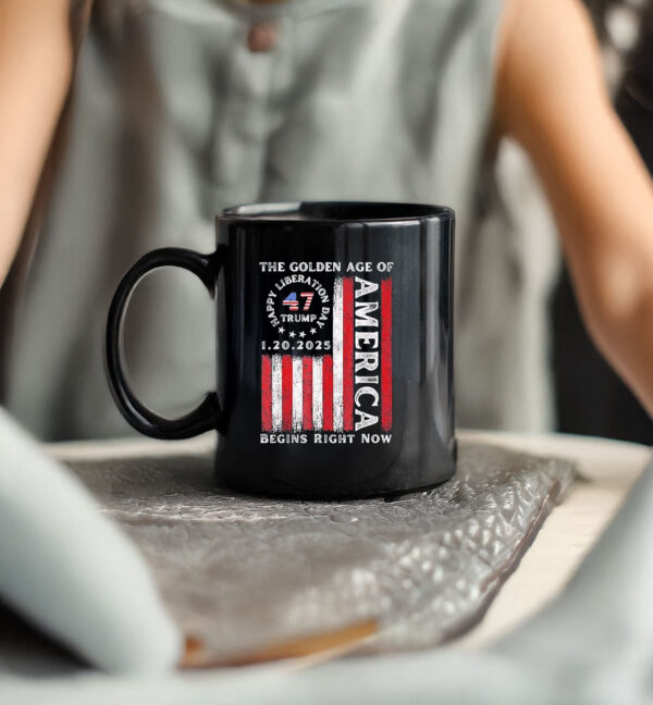 Trump the golden age of America begins right now 2025 Mug