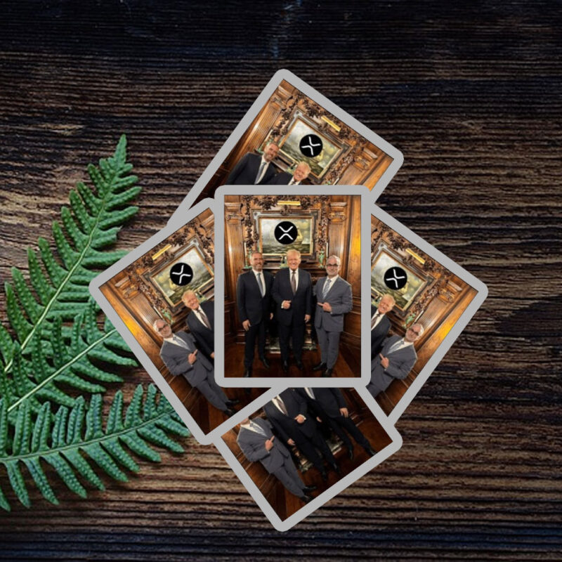 Xrp Ripple Ceo Brad Garlinghouse Dines With Trump Sticker ,Car Magnet