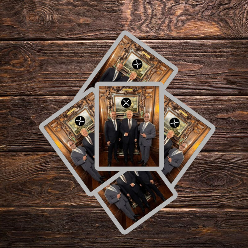 Xrp Ripple Ceo Brad Garlinghouse Dines With Trump Sticker ,Car Magnet