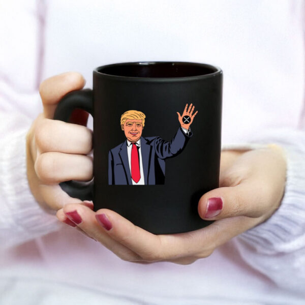 Zach Rectorb Wearing Trump Xrp Mug