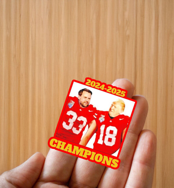 2024-25 Trump Vance Kansas City Chiefs Champions Sticker ,Car Magnet