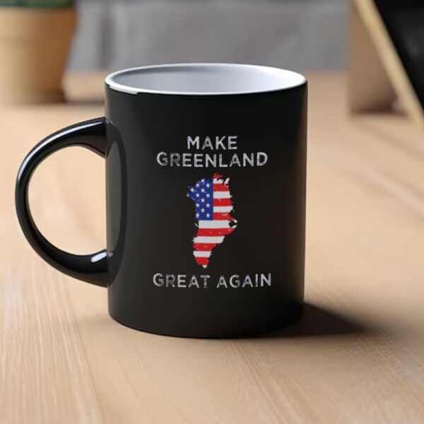 Premium Trump Make Greenland Great Again Greenland America Flag Mug